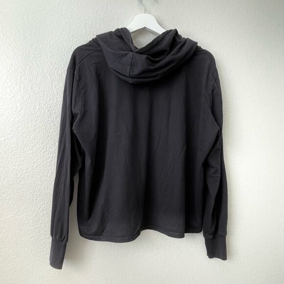 Seaworld Rescue Womens Black Cropped Hoodie Longsleeve Pullover Sweater Size S/M - Picture 2 of 7